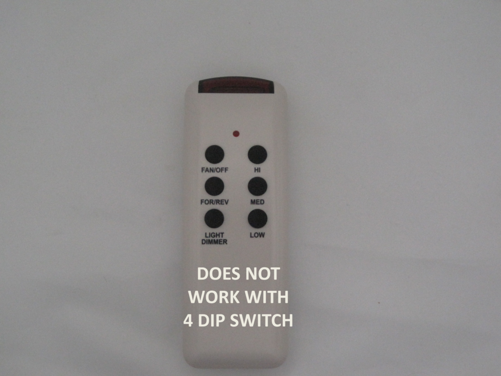 CHQ8BT7053T Ceiling Fan Remote Control 5 DIP SWITCHES FANSunlimited