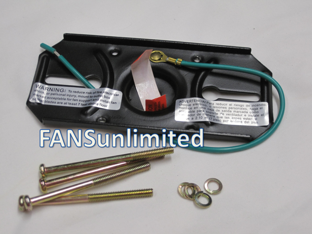 Casablanca Mounting Plate Bracket and Screws YELLOW CHROMATE