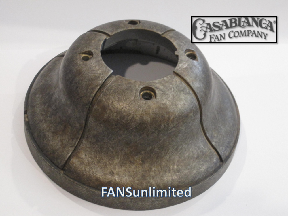 Casablanca Mounting Canopy in Vintage Pewter